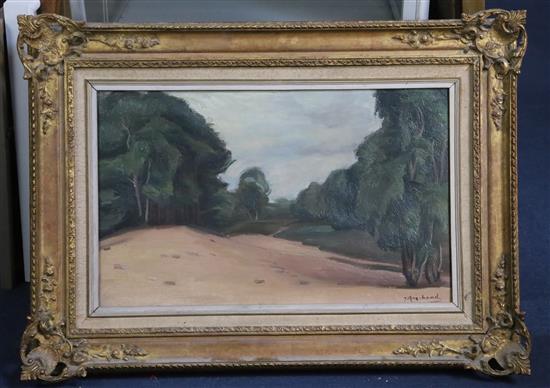 Jean-Omer Marchand (1873-1936) Mer de Sable, Ermenonville 15.25 x 24in.